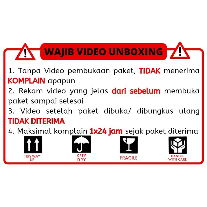 Jual Stiker Video Unboxing Lembar Stiker Paket Stiker Unboxing Paket Label Unboxing