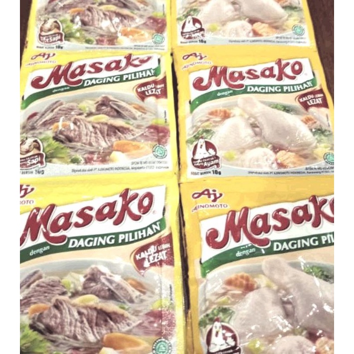 Jual masako Rasa sapi dan rasa ayam (renteng) | Shopee Indonesia