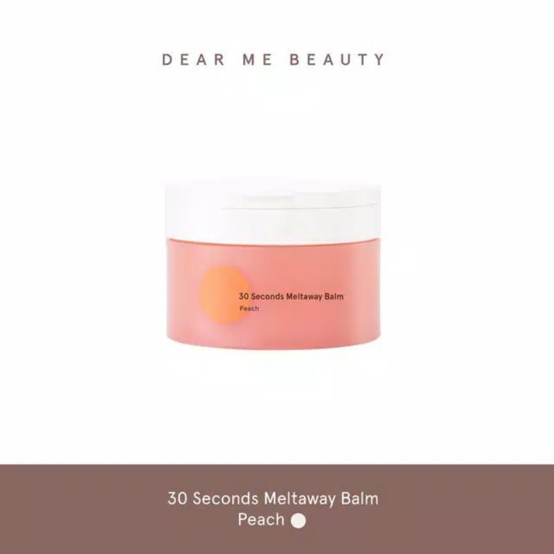 Jual Dear Me Beauty 30 Seconds Meltaway Cleansing Balm Peach | Shopee ...
