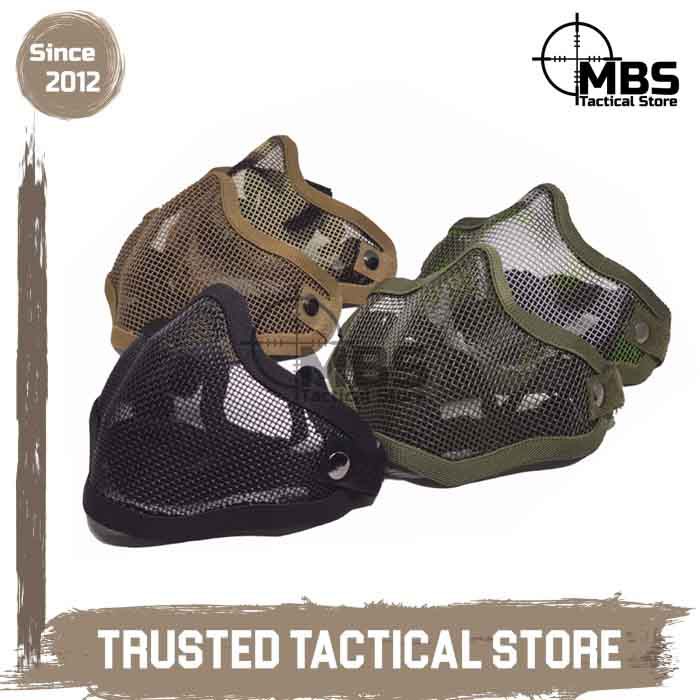 Jual Halfmask Mesh/ Masker Jaring Besi untuk Airsoft | Shopee Indonesia