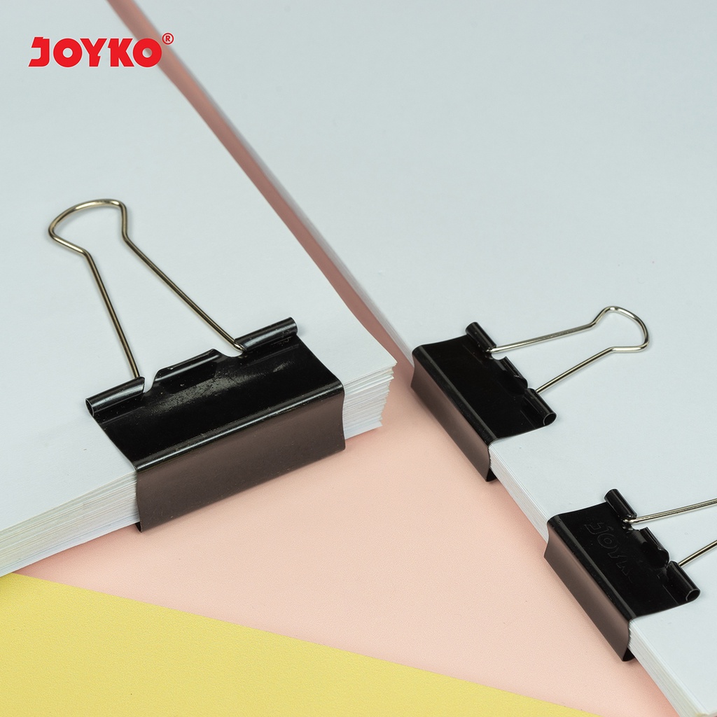 Binder Clip Klip Penjepit Kertas Joyko Black 105 ~ 155 (4)