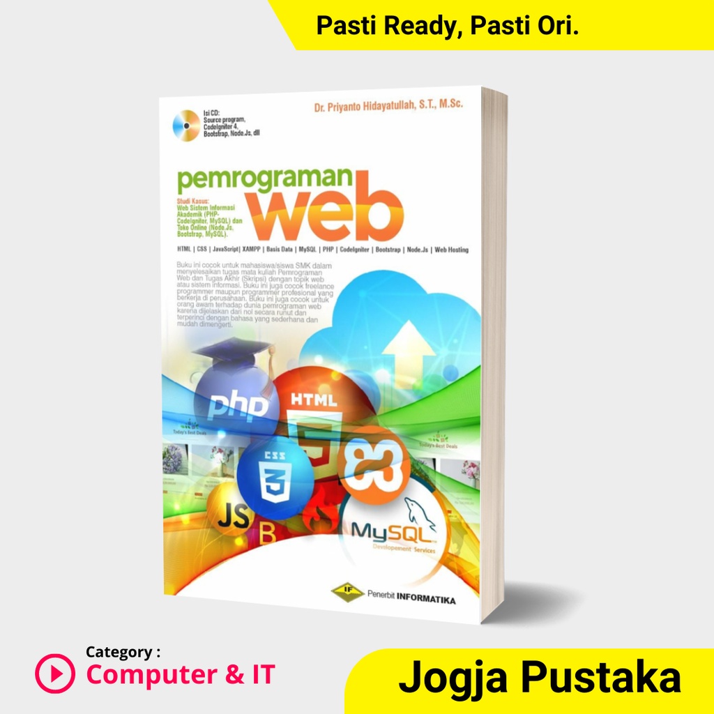 Jual Buku Pemrograman Web (Edisi 3) + Bonus DVD | Shopee Indonesia