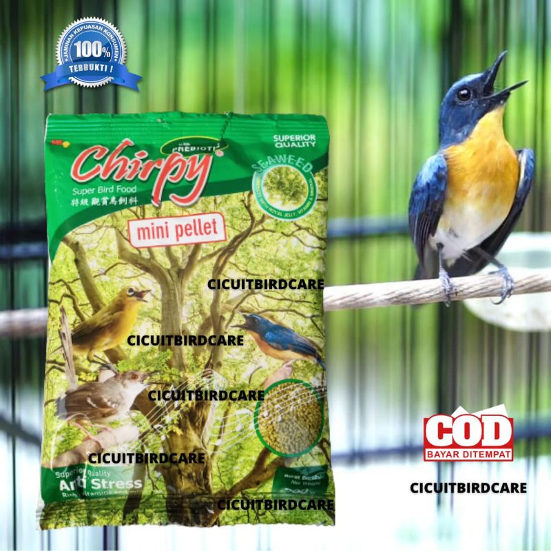 Jual Chirpy Mini Pellet Seaweed / pakan burung mini pelet rumput laut ...