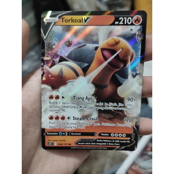 Jual kartu pokemon torkoal V basic fire api boosterpack sc1b Rare RR new  original tcg card indonesia | Shopee Indonesia