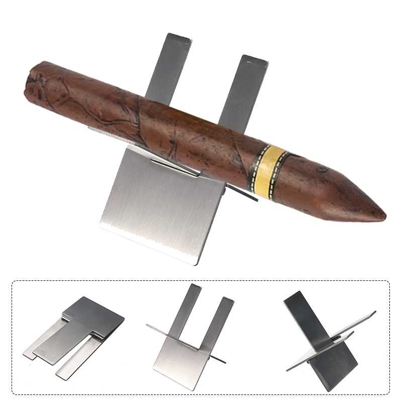 Jual Stand Holder Cerutu Cigarette Rack Stainless Steel / Dudukan Meja ...