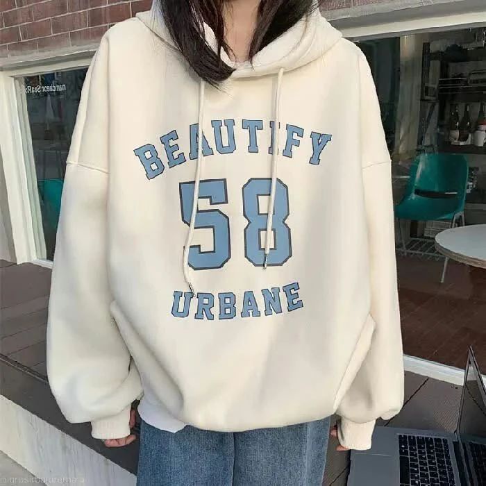 Jual Hoodie Sweater Urbane Beautify Oversize Korean Style Jumper