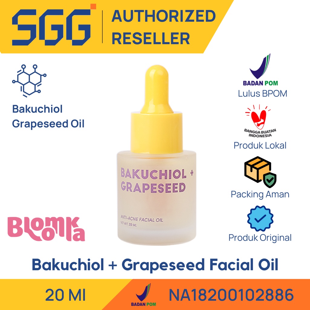Jual SGG (EXP 07/12/23) Bloomka Bakuchiol + Grapeseed Anti Acne
