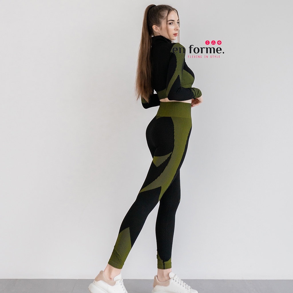 Jual ENFORME SELKA GYM SET Seamless Knitted Sport Wear Fitness
