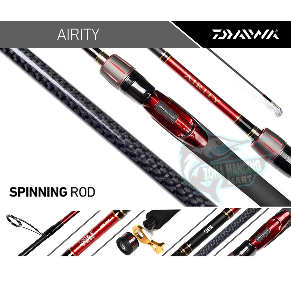 Jual Joran DAIWA AIRITY 602MS - 602MHS | Fuji SIC | Garansi Resmi ...