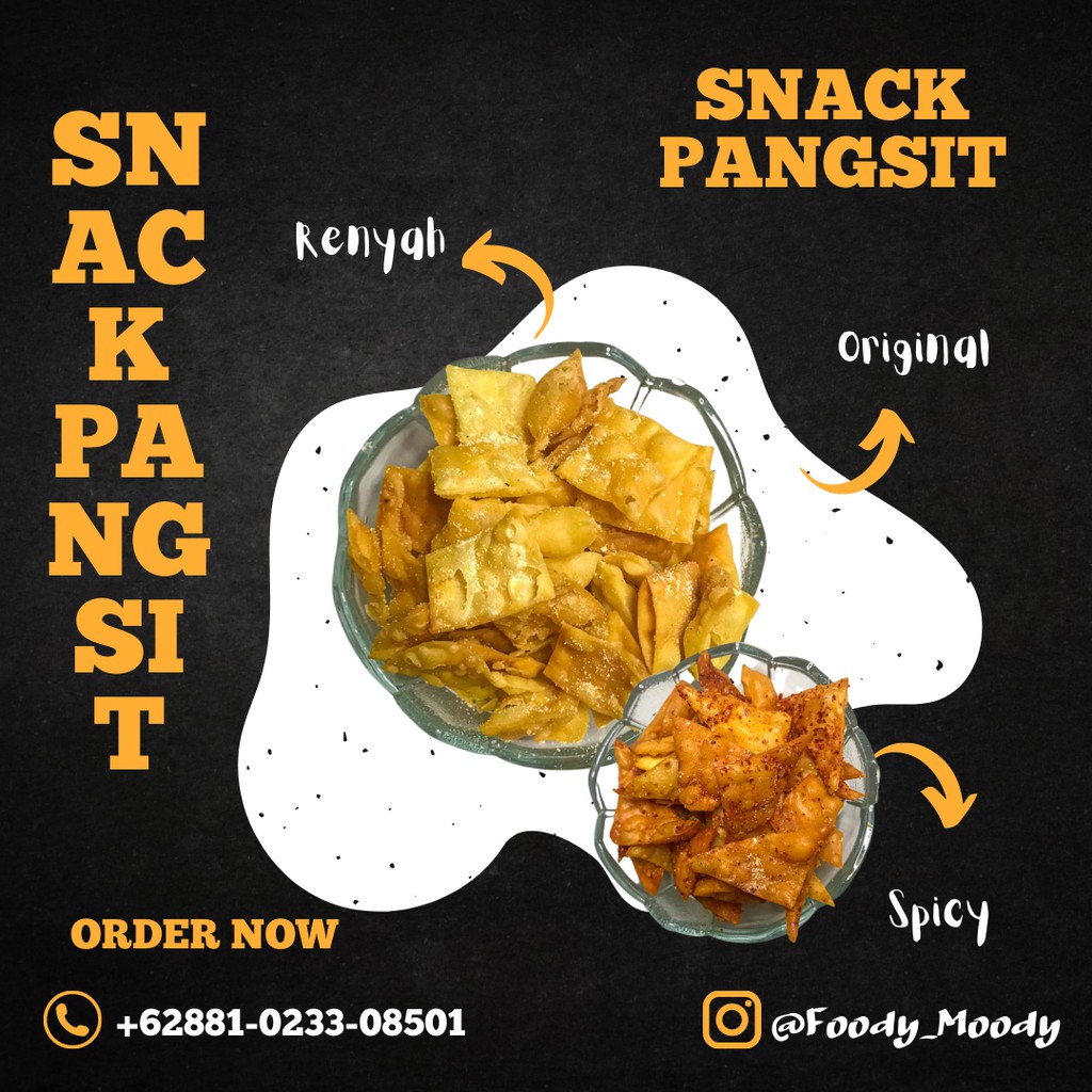 Jual Snack Pangsit KERIPIK PANGSIT cemilan enak dan ringan CHIPS ...