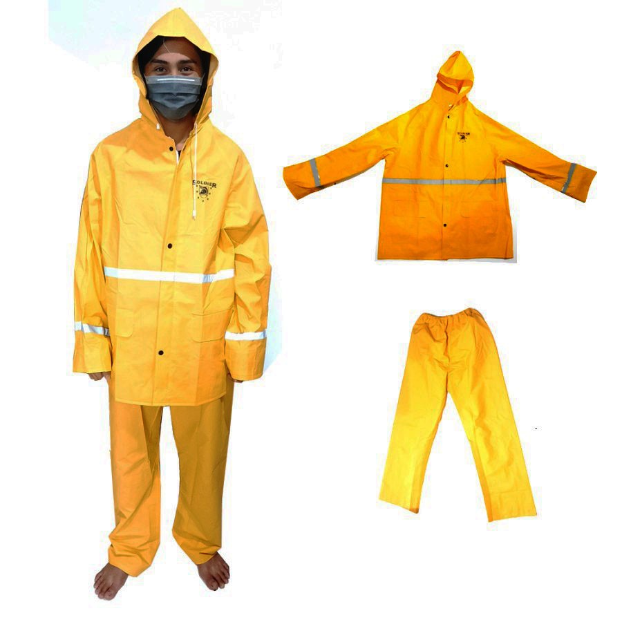 Jual SOLID jas hujan anti bocor warna kuning XL | Shopee Indonesia