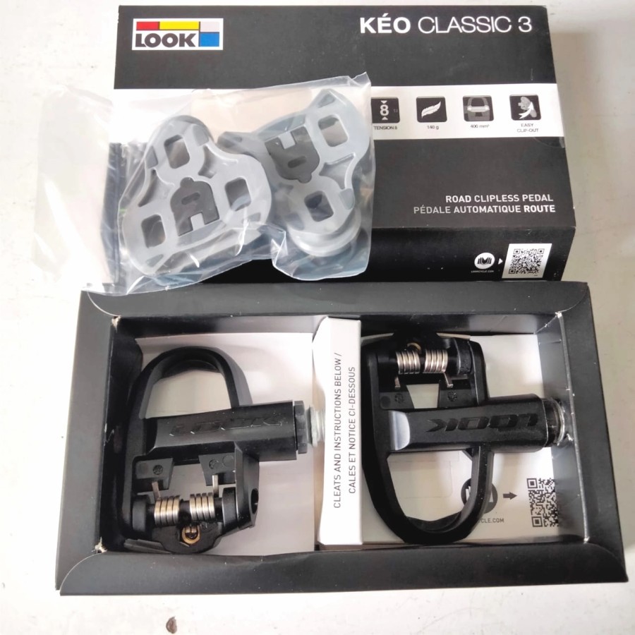 Look Keo Compatible Cleats Look Keo Classic Pedals Black/red For