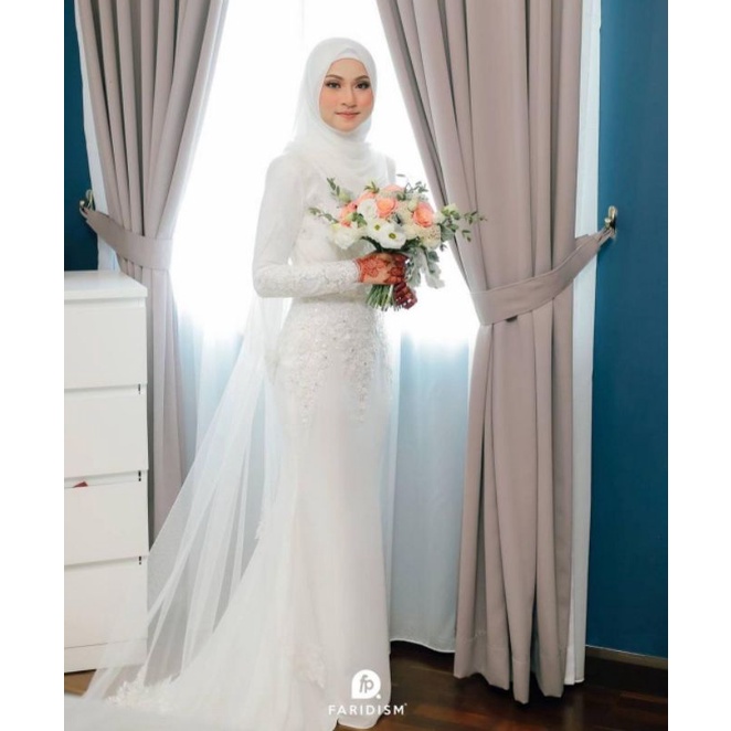 Jual gaun pengantin muslimah malasyia melayu gaun akad gaun walimah ...