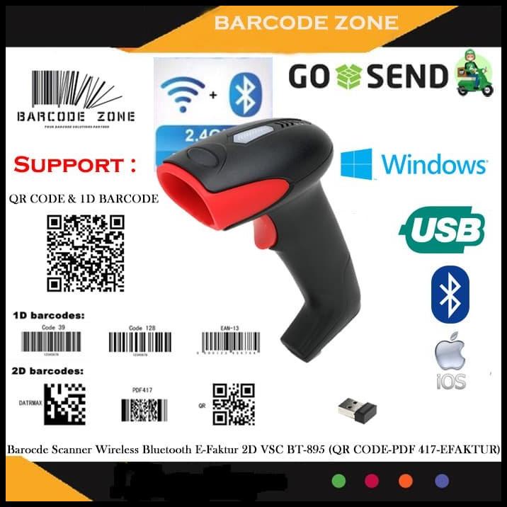 Jual D Vsc Bt Wireless Barcode Scanner Qr Code E Faktur Bluetooth