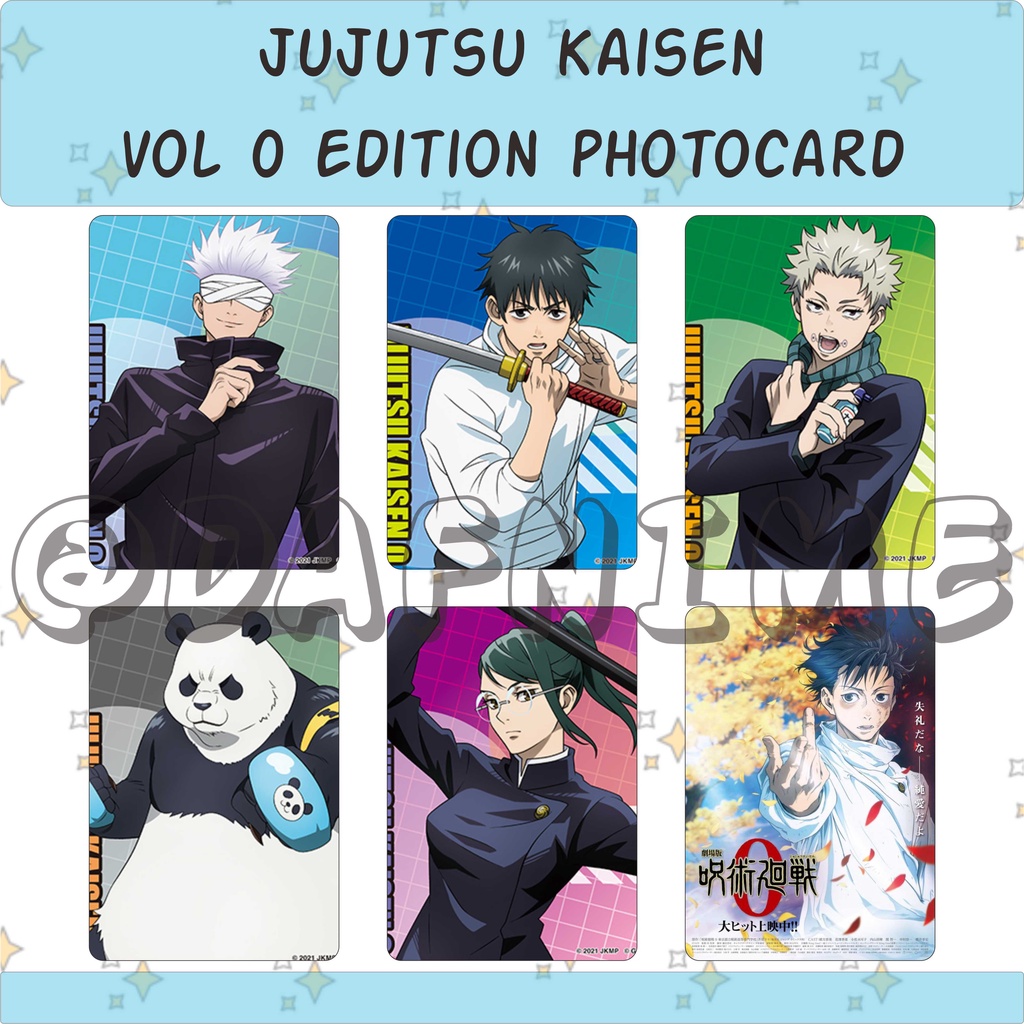 Jual JUJUTSU KAISEN VOL 0 PHOTOCARD ANIME EDITION | Shopee Indonesia