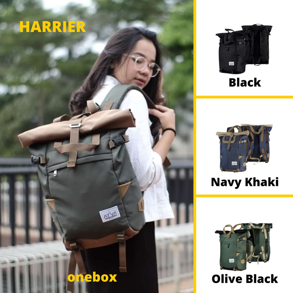 Jual Tas Ransel Rolltop Vintage Backpack With USB Connector Daily ...