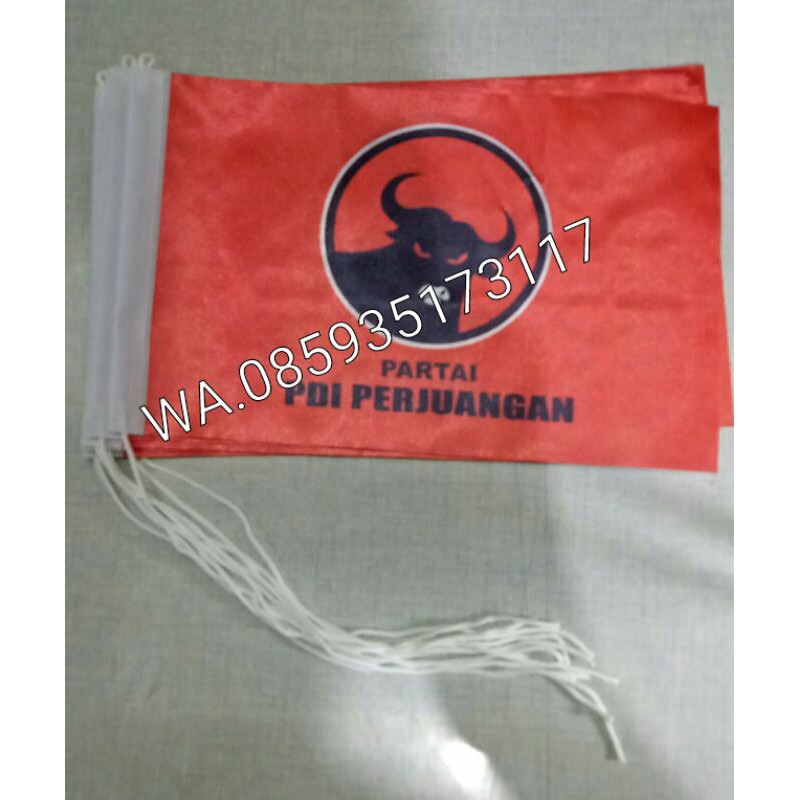 Jual Bendera partai pdi ukuran 15X22,5 cm | Shopee Indonesia