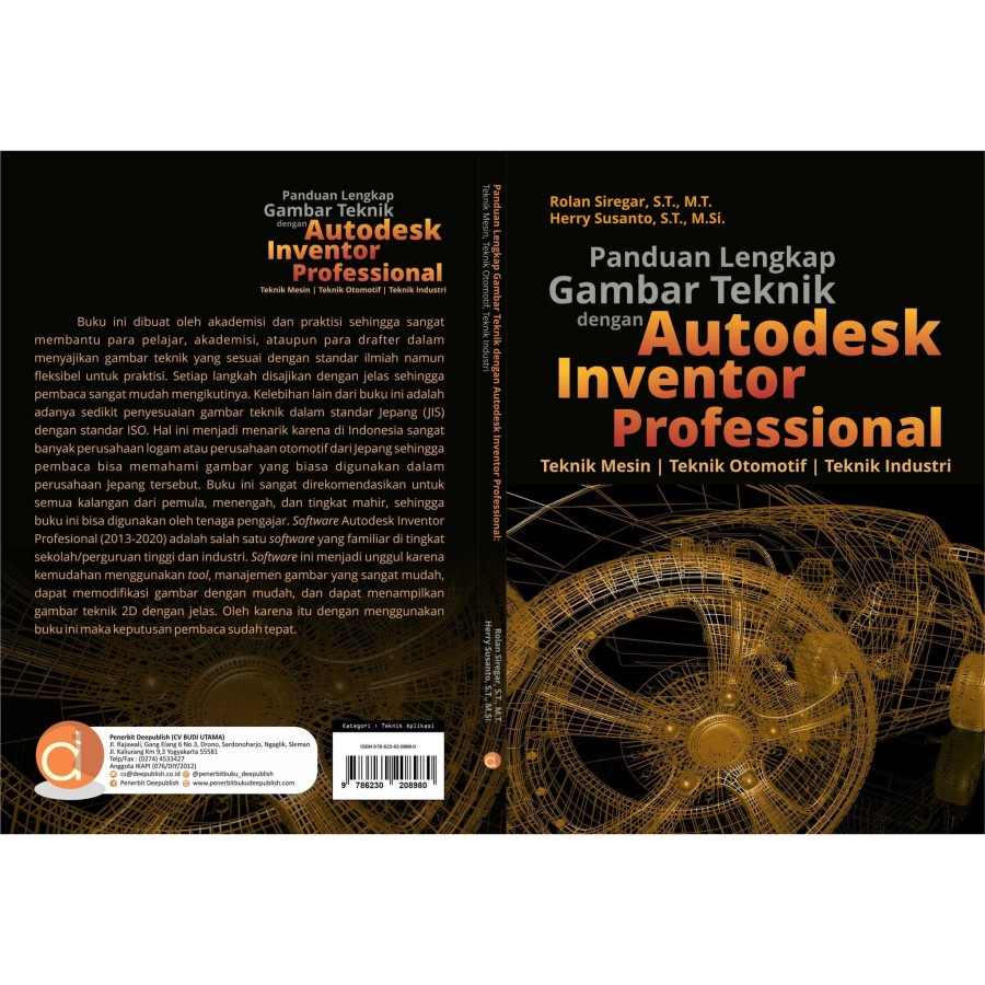 Jual NEW - Buku Panduan Lengkap Gambar Teknik dengan Autodesk Inventor ...