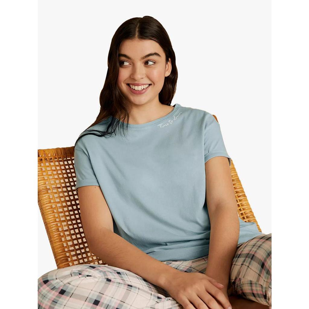 Jual M&S - Set Piyama Wanita - Pure Cotton Time To Dream Slogan Pyjama ...