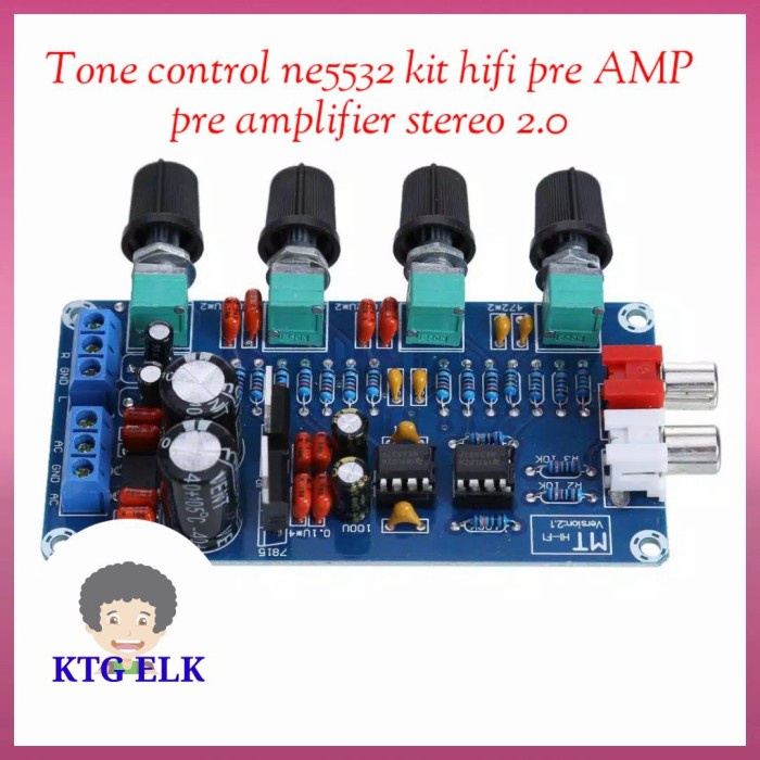 Jual NE5532 PRE AMPLIFIER TONE CONTROL KIT HIFI VOLUMME BOARD MDL