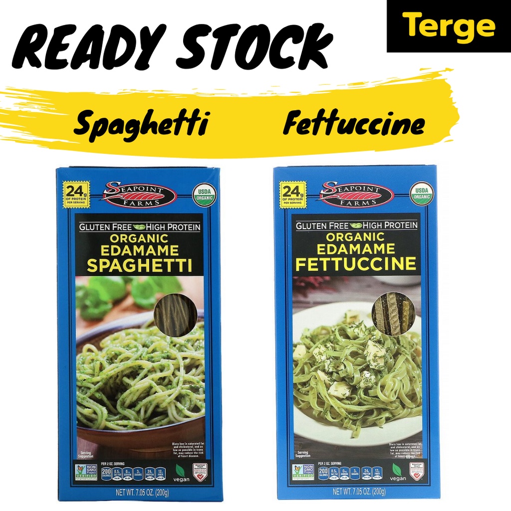 Jual Seapoint Farms Organic Edamame Spaghetti Fettuccine 200 gr
