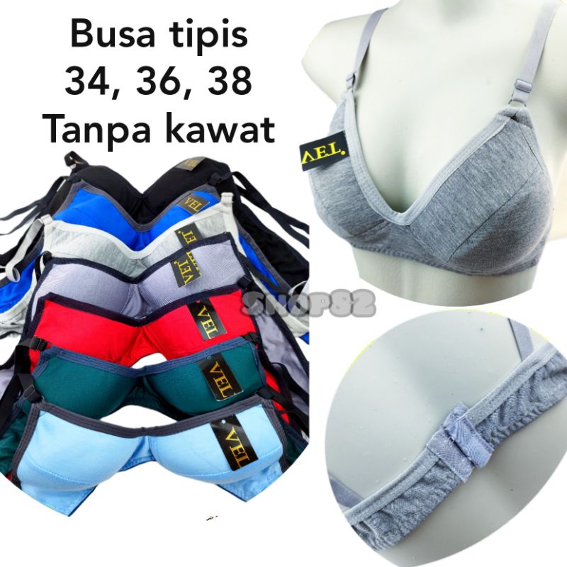 Promo Sorex Bra Wanita - BH 17232 - Busa Cup A - B / Tanpa Kawat -Super  Soft - Biru Abu, 38 - Jakarta Pusat - Moteza Indonesia