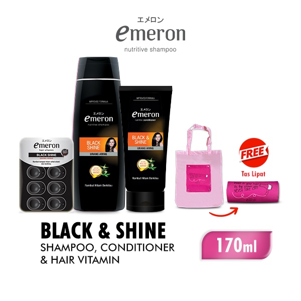 Jual Emeron Black & Shine Set Free Tas Lipat | Shopee Indonesia