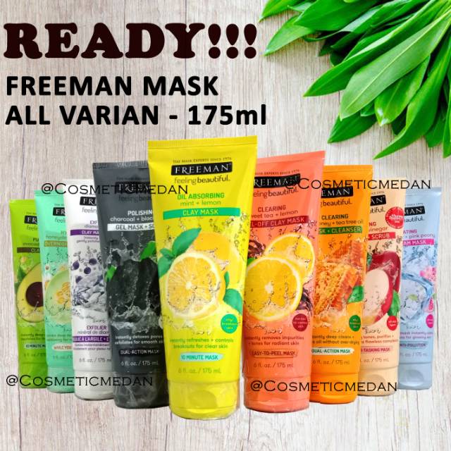 Jual Freeman mask FULL SIZE 175ml 100% original | Shopee Indonesia