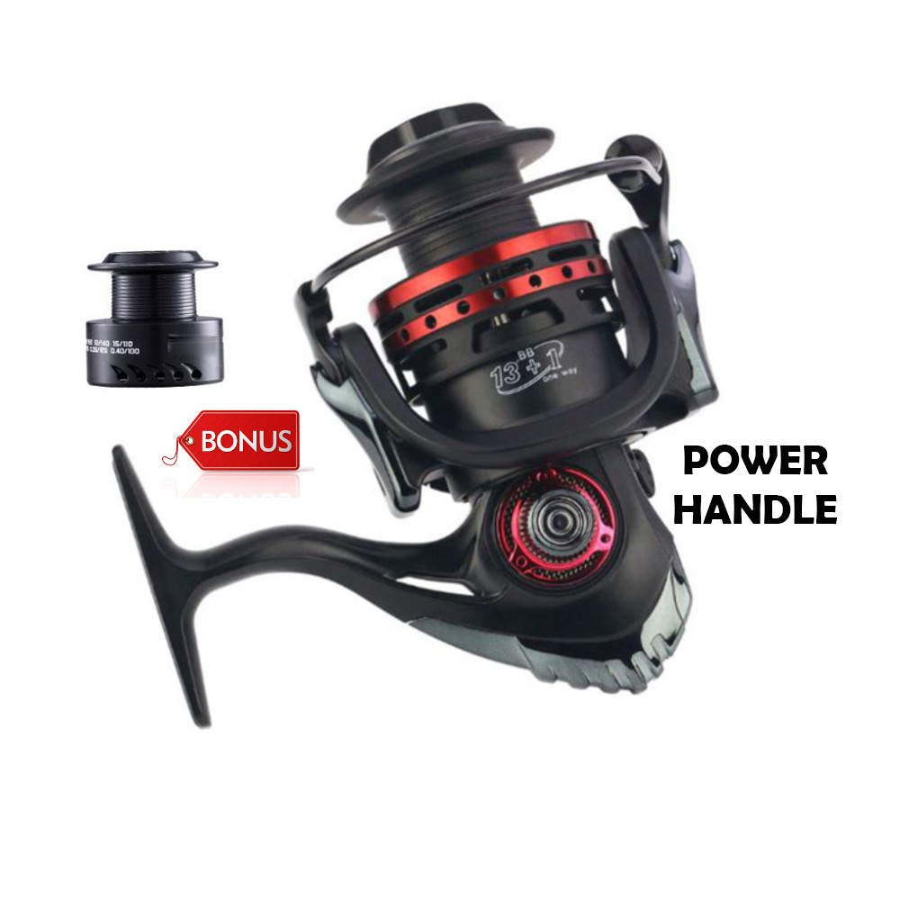 Jual REEL POWER HANDLE REELSKING XM10007000 SPOOL BESI DOUBLE SPOOL 13