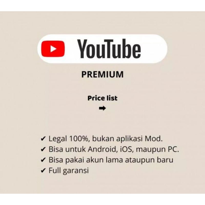 Jual YouTube Premium+YouTube Music 1 Bulan | Shopee Indonesia