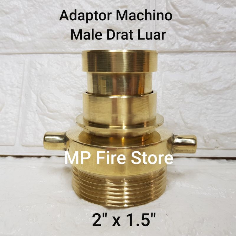 Jual Adaptor Pompa Pemadam Machino 2 X 1.5 In Male Drat Luar Kuningan ...