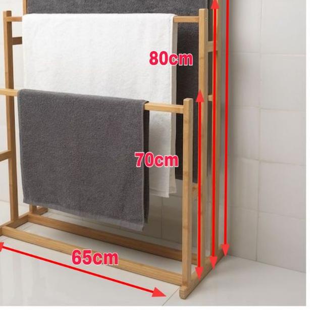 Jual Rak handuk aesthetic murah Tempat handuk kayu ( 07 ) | Shopee ...