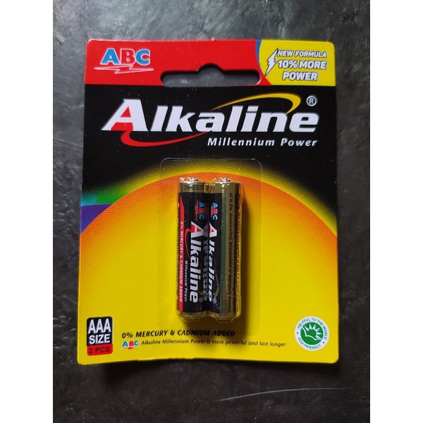 Jual Baterai Battery ABC Alkaline AAA 2pcs | Shopee Indonesia