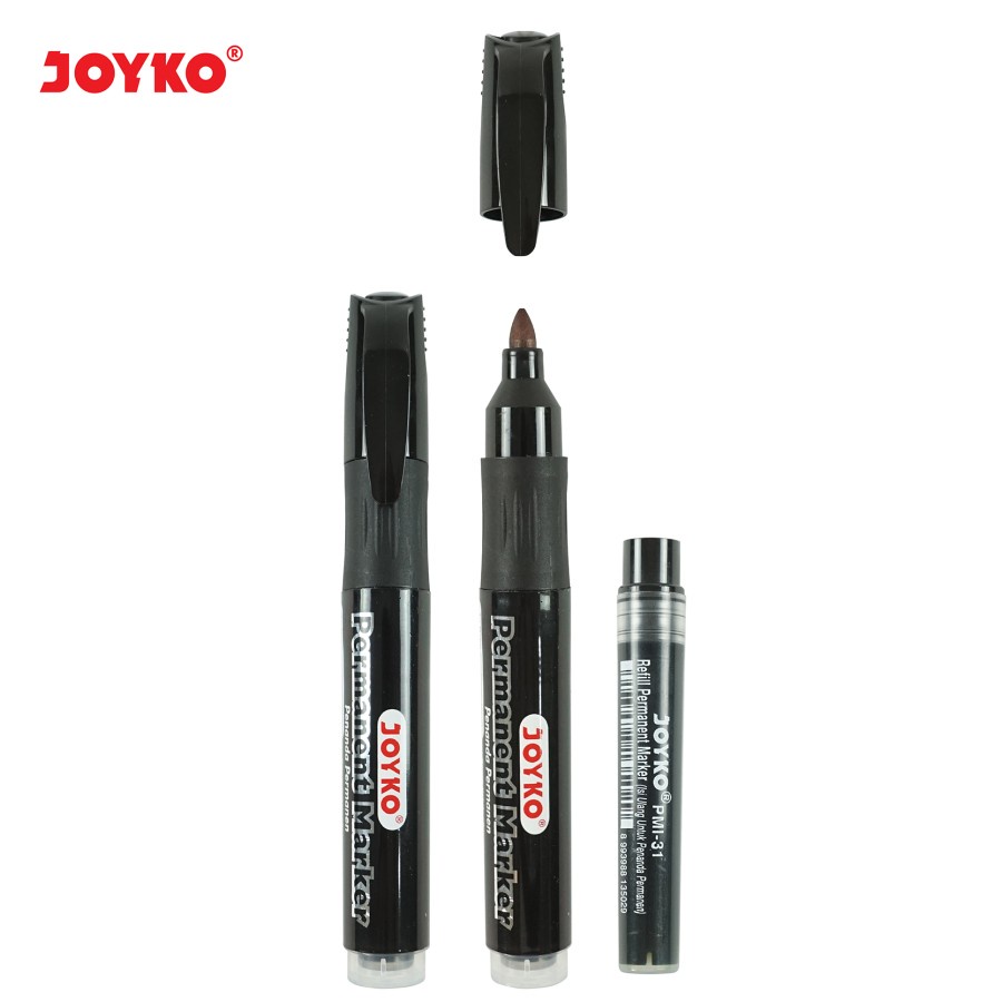 Jual Spidol Permanen Joyko PM11RF Round Tip Permanent Marker FREE