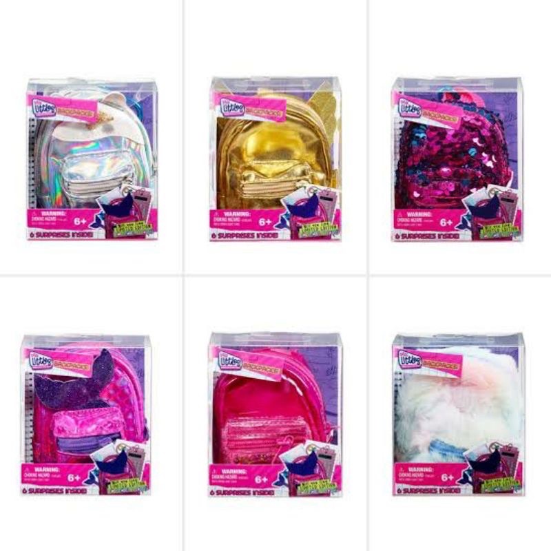 Jual Real Littles Micro BACKPACK with 6 Surprises Backpacks Tas Mainan