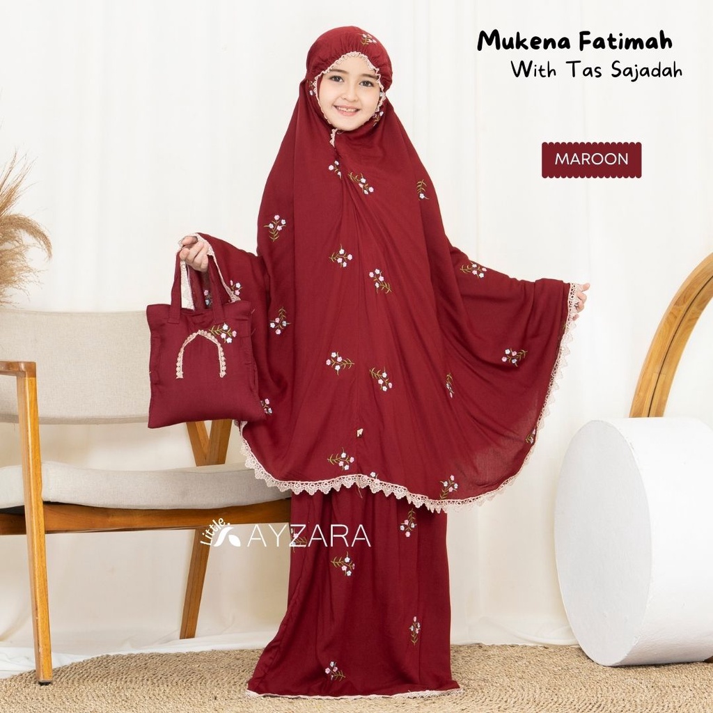 Jual Ayzara - Mukena Anak Bordir ( Umur 8 -13 Tahun ) Fatimah | Shopee ...