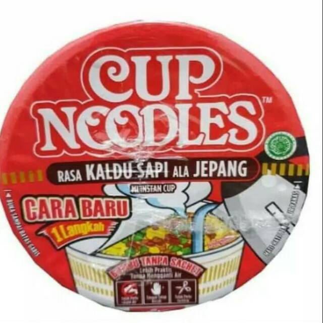 Jual Nissin Cup Noodles Rasa Kaldu Sapi Ala Jepang 67 Gram Shopee