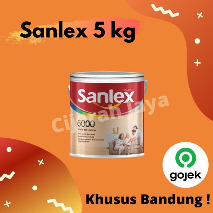 Jual Sanlex Cat Tembok 5 Kg White Shopee Indonesia 3544