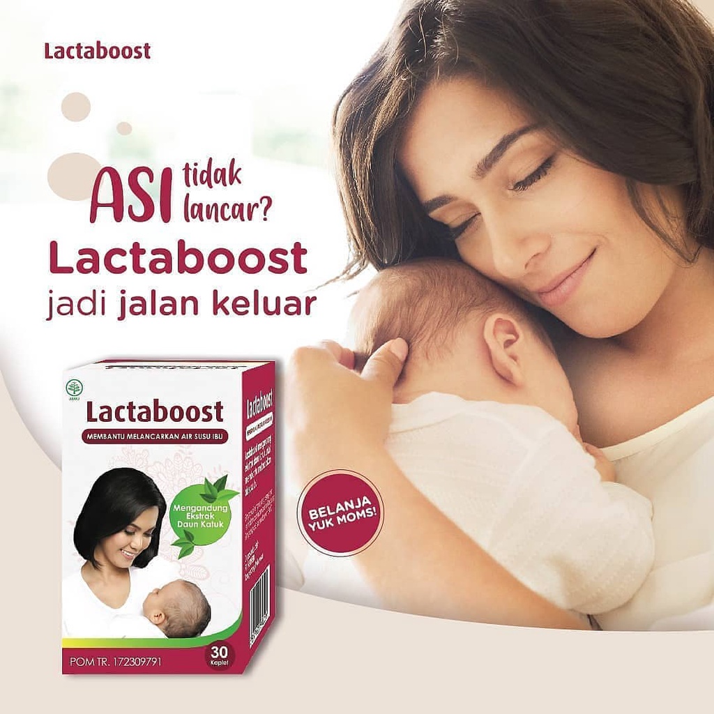 Jual Lactaboost 30 Kaplet Asi Booster Pelancar Asi Ekstrak Daun Katuk