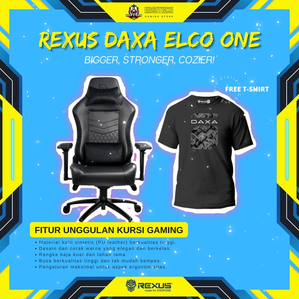 Jual Rexus Gaming Chair Kursi Daxa Elco One DX EC1 - Kursi Gaming Rexus ...