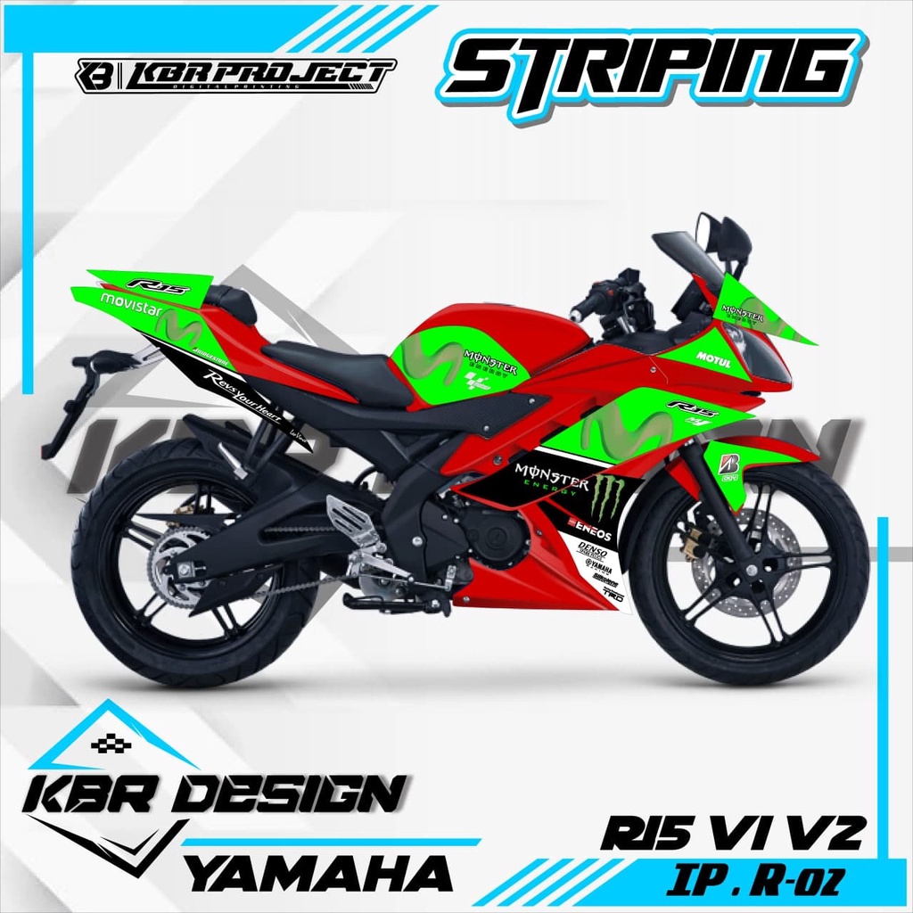 Jual (COD) STICKER STRIPING R15 V1 V2 - STRIPING YAMAHA R15 V1 V2.02 ...