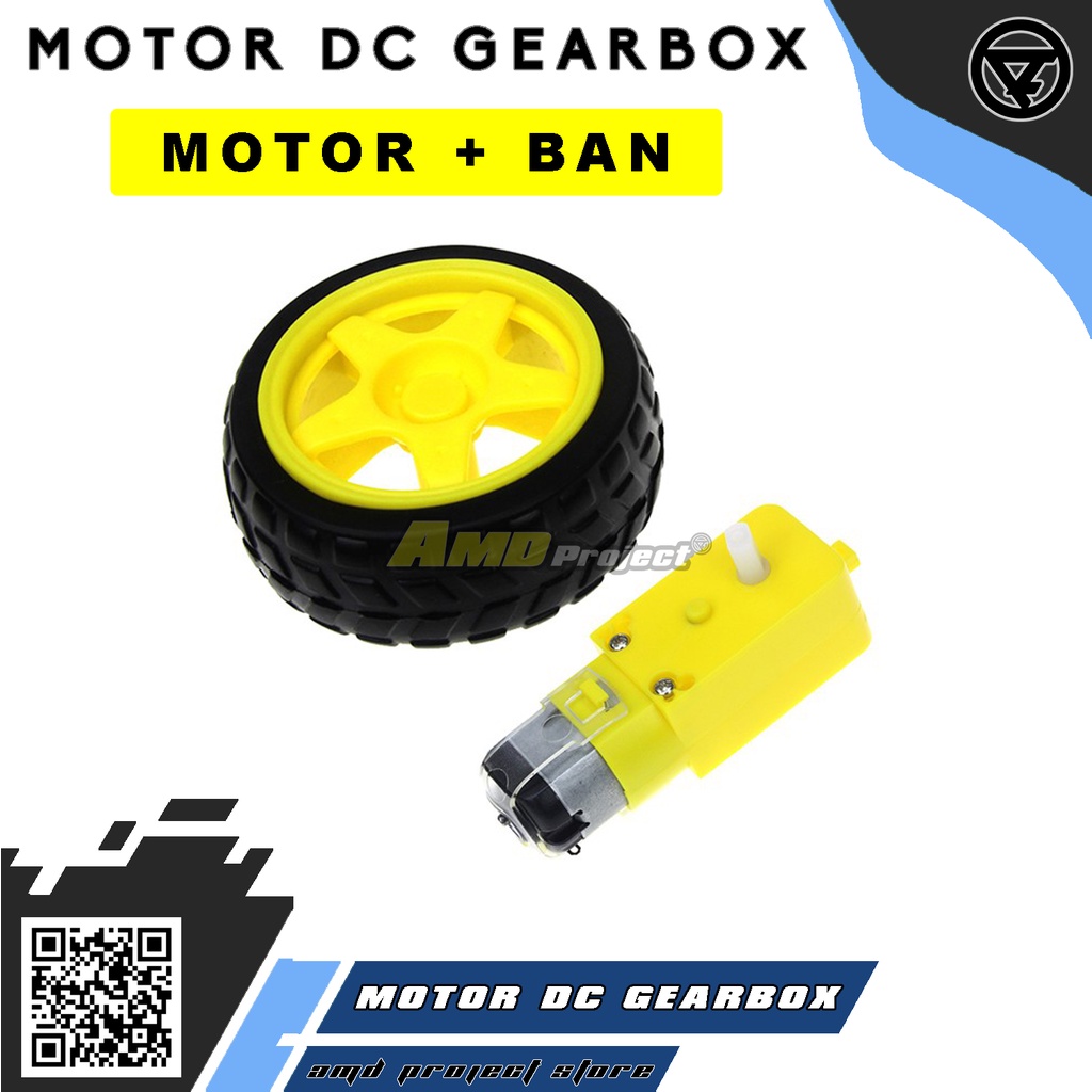 Jual paket lengkap motor dc gearbox ban set for arduino nano uno