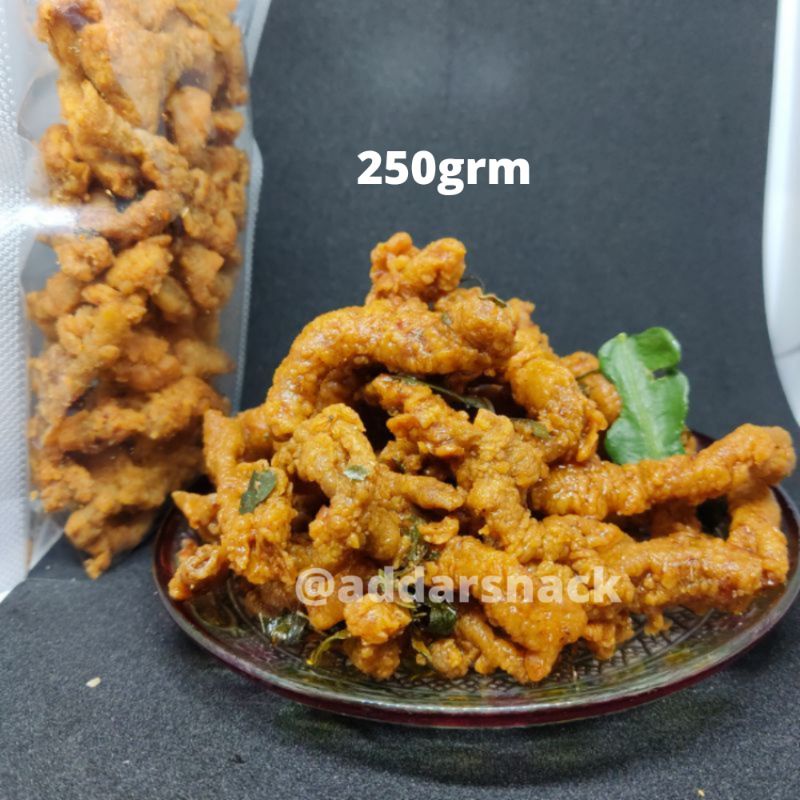 Jual Usus Ayam Crispy Pedas Daun Jeruk Netto 250grm Shopee Indonesia