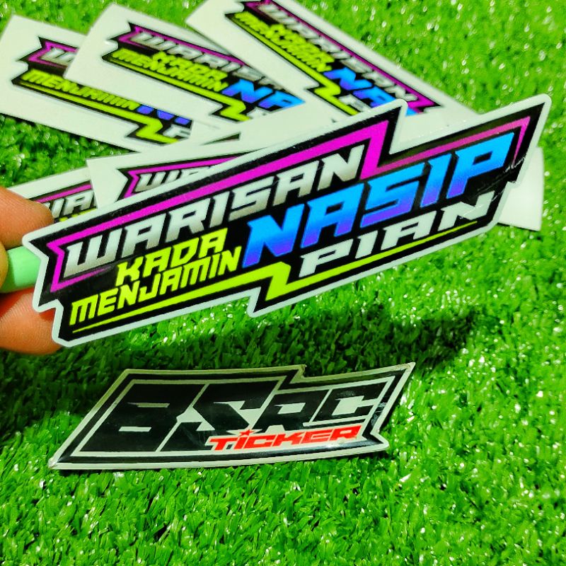 Jual stiker warisan kada menjamin nasip pian / sticker kata-kata ...