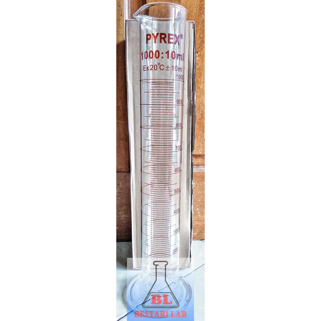 Jual Measuring Cylinder Gelas Ukur 1000 Ml 1 Liter Rrc Pyrek Shopee Indonesia 3347