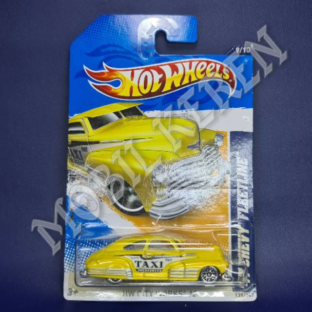 Hot Wheels - '47 Chevy Fleetline - HW City Works - Colore Giallo - Modello 139/247 - Edizione 9/10 - Prodotto In Malesia