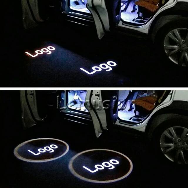 Jual LAMPU LOGO LED PINTU MOBIL WIRELESS TANPA KABEL | Shopee Indonesia