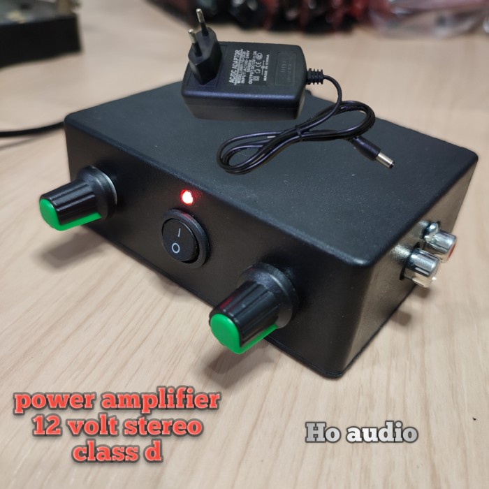 Jual Ampli Mini 12 Volt Power Amplifier 12v Rakitan Plus Adaptor 48b ...