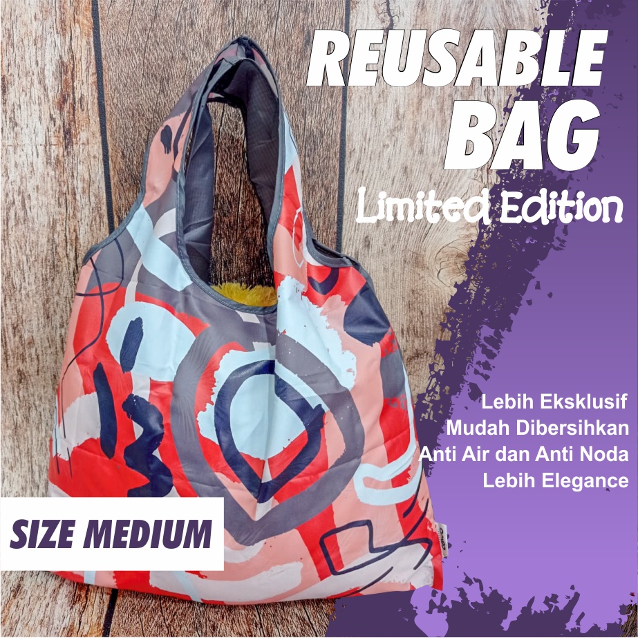 Jual Shopping Bag Tas Belanja Totebag Lipat Medium Limited Edition Gluon Sd Shopee Indonesia