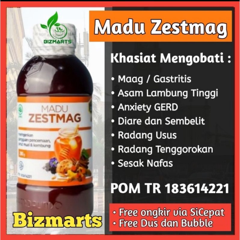 Jual Madu Zestmag Original Madu Herbal Pencernaan Obat Magh Gerd Asam